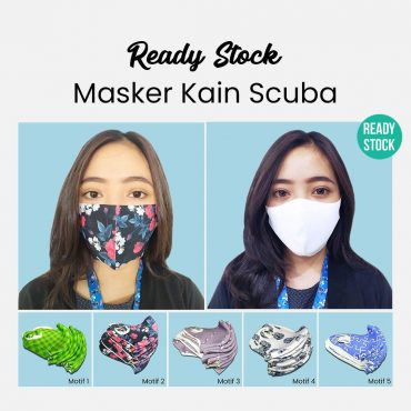 Masker Kain Wajah Motif